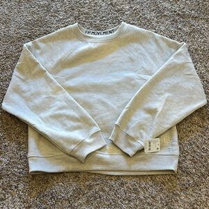 NWT Free People FP Movement For The Win Pullover Oatmeal Heather - XS